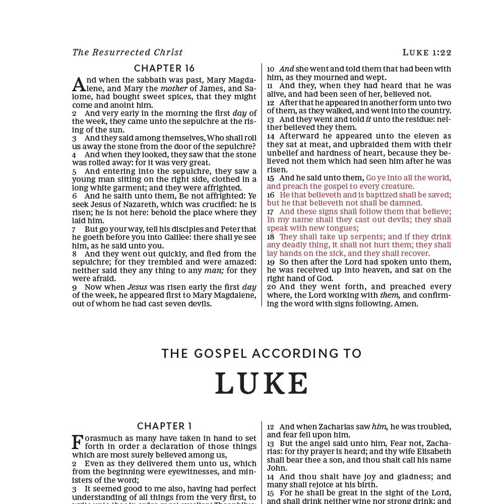 KJV, Deluxe Gift Bible, Red Letter Edition, Comfort Print - Image 30