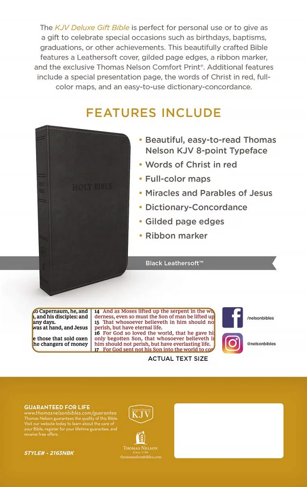KJV, Deluxe Gift Bible, Red Letter Edition, Comfort Print - Image 33