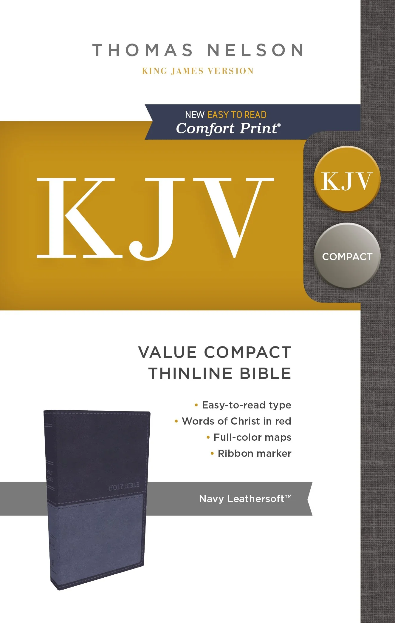 KJV, Value Thinline Bible, Compact, Red Letter, Comfort Print - Image 14