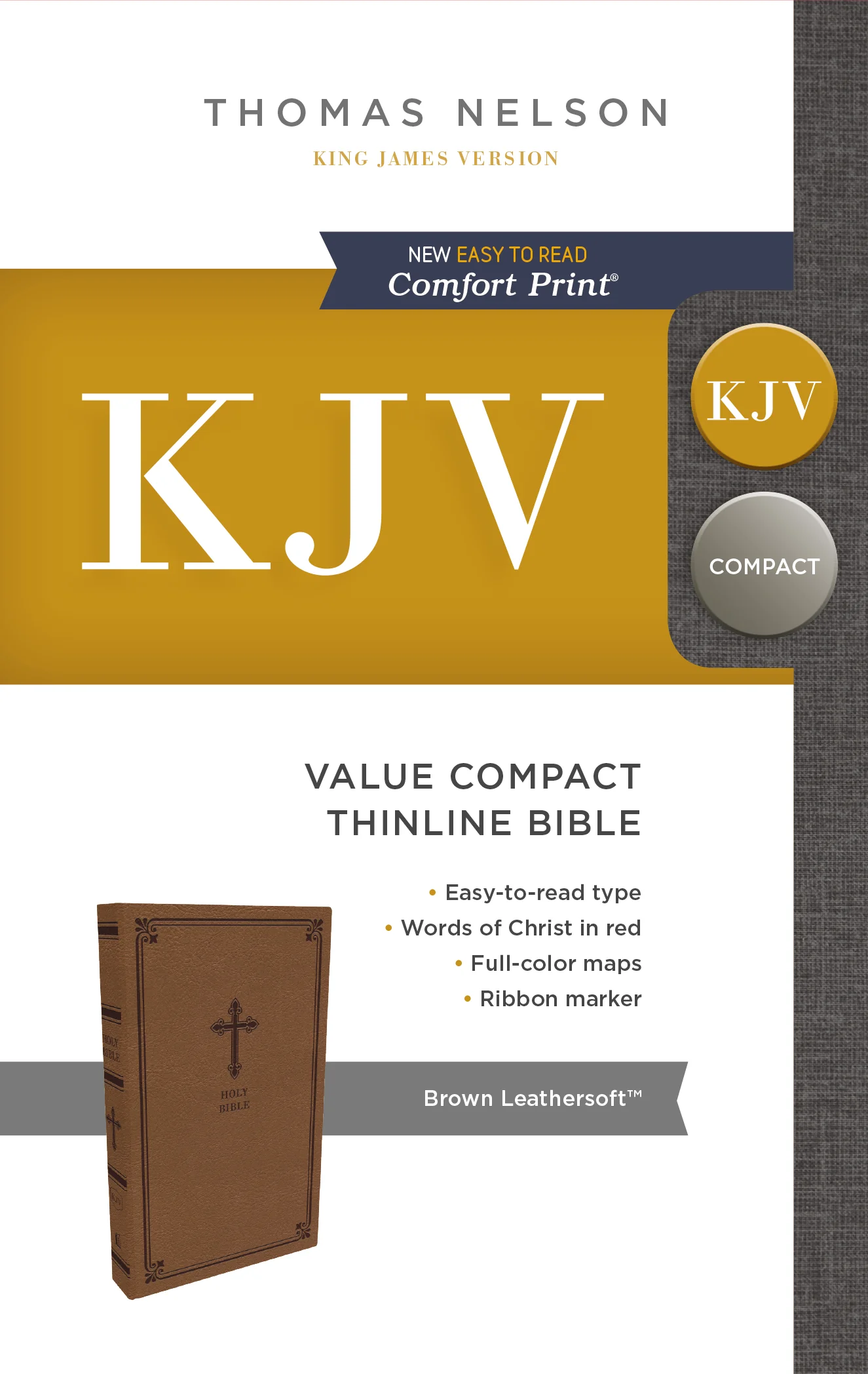 KJV, Value Thinline Bible, Compact, Red Letter, Comfort Print - Image 6