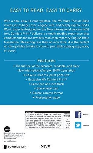 NIV, Value Thinline Bible, Comfort Print - Image 28