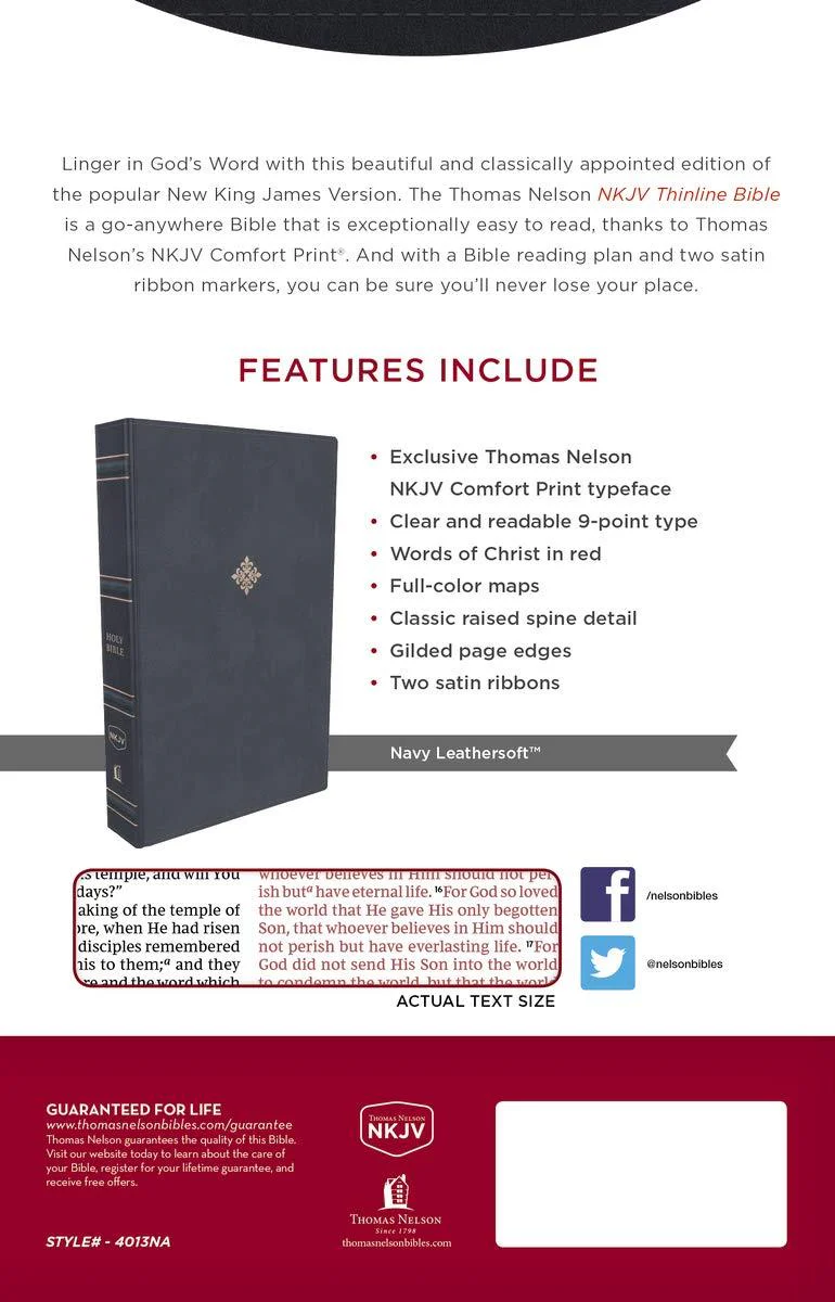 NKJV, Thinline Bible, Red Letter Edition, Comfort Print: Holy Bible, New King James Version - Image 52